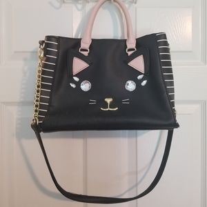 Betsey Johnson cat face bag